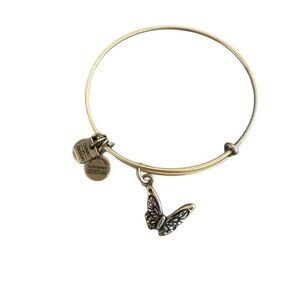 Alex and Ani Gold Butterfly Charm Bracelet